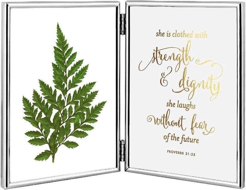Silver 5 x 7 Double Picture Frame