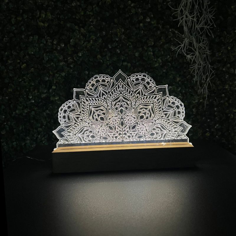 Luminária mandala indiana