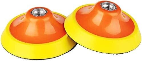 ENRAY - Placa de respaldo rotativa de gancho y bucle de 3.9 in, 2 unidades para pulidora rotativa con rosca de 5/8 "-11