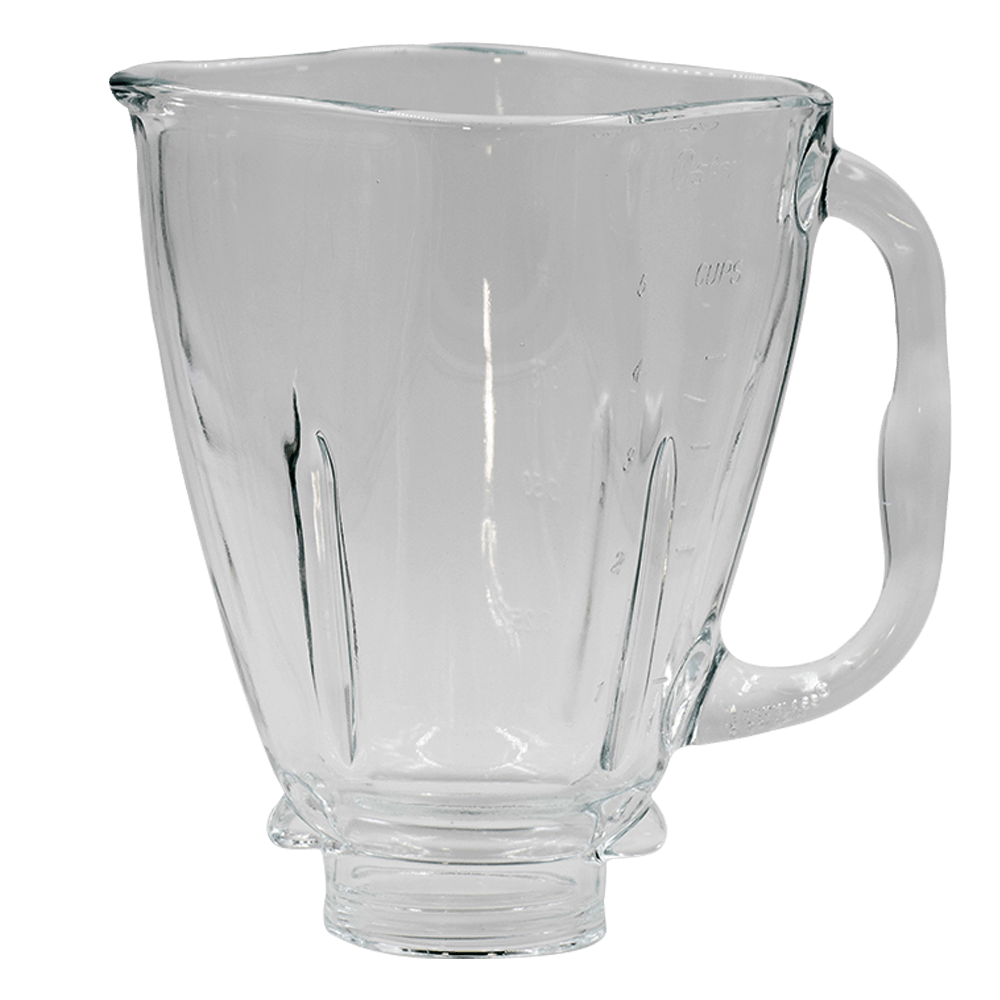 VASO DE VIDRIO OSTER EN FORMA TRÉBOL REFRECTARIO CON CAPACIDAD DE 1.25 LT.