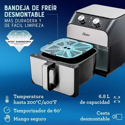 FREIDORA DE AIRE OSTER 6.8 LTS (REF: CKSTAF68T-013)