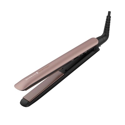PLANCHA ALISADORA REMINGTON CON KERATINA Y ACEITE DE ARGAN ROSADA (REF: S-8599)