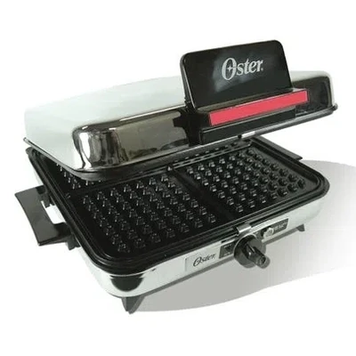 SANDUCHERA OSTER 3 EN 1 WAFLERA, PARRILLERA Y PLANCHA REVERSIBLE ACERO INOX (REF: CG120W-012-000)