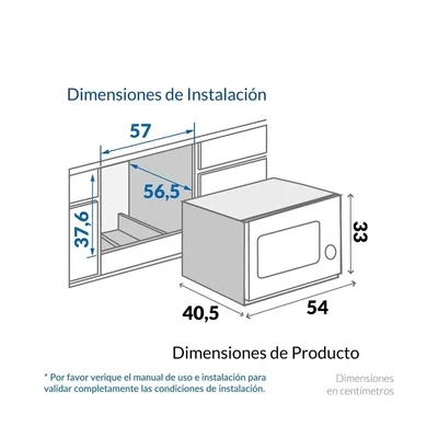 MICROONDAS DE EMPOTRAR CHALLENGER 31 LTS (REF: HM 8021)