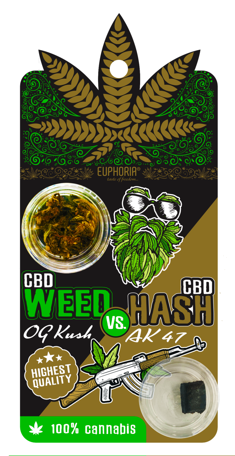 CBD Weed OG Kush vs. CBD Hash AK 47