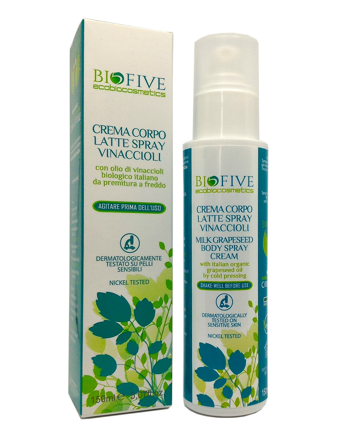Crema Corpo Latte Spray Vinaccioli