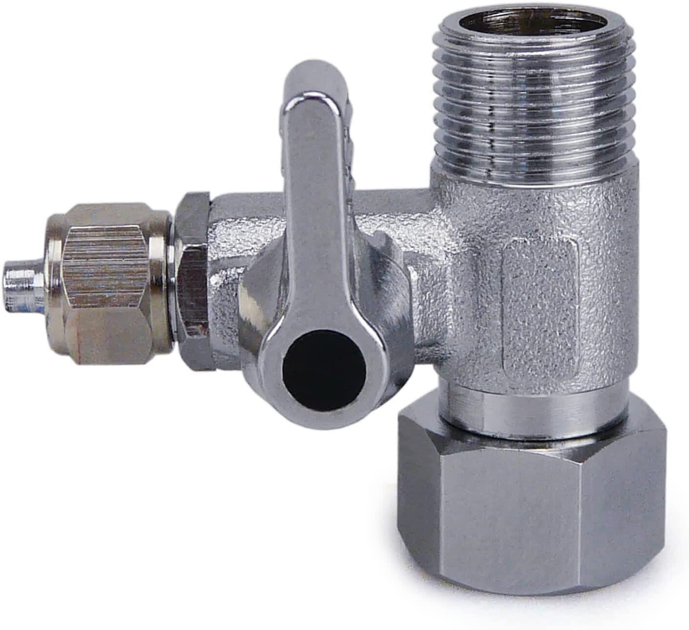 Absperrventil Adapter T-Stück 3/8 x 3/8 x 1/4 T-Stück zum Anschluss von 2 Geräten Absperrventil Adapter T-Stück 3/8 x 3/8 x 1/4 T-Stück zum Anschluss von 2 Geräten