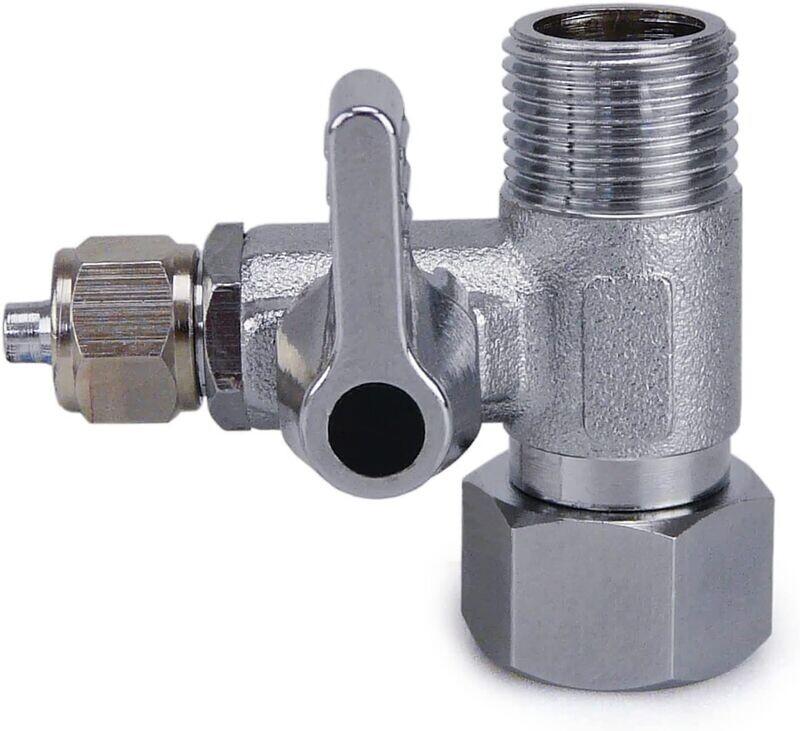 Absperrventil Adapter T-Stück 3/8 x 3/8 x 1/4 T-Stück zum Anschluss von 2 Geräten Absperrventil Adapter T-Stück 3/8 x 3/8 x 1/4 T-Stück zum Anschluss von 2 Geräten
