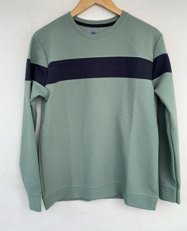 Half Stripe Sweatshirt