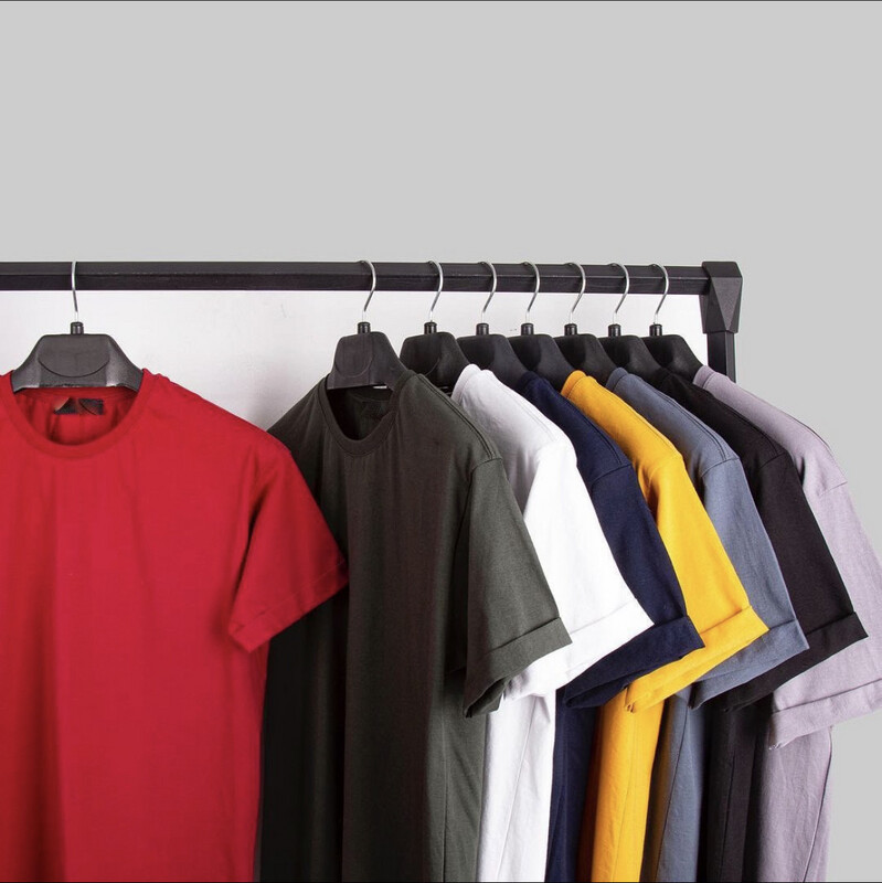 Folded Sleeve Plain Tees