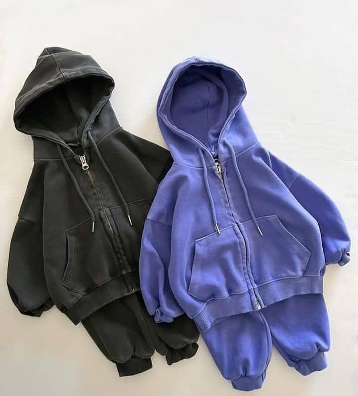 Dude zip up hoodie set