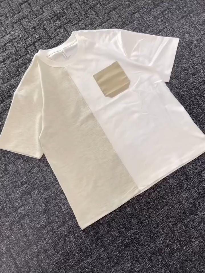 Half block tee