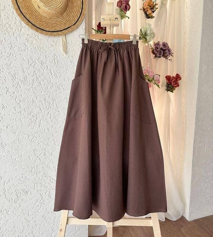 Flare pocket skirt