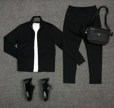 Pocket Zipper Pants And Turtle Neck