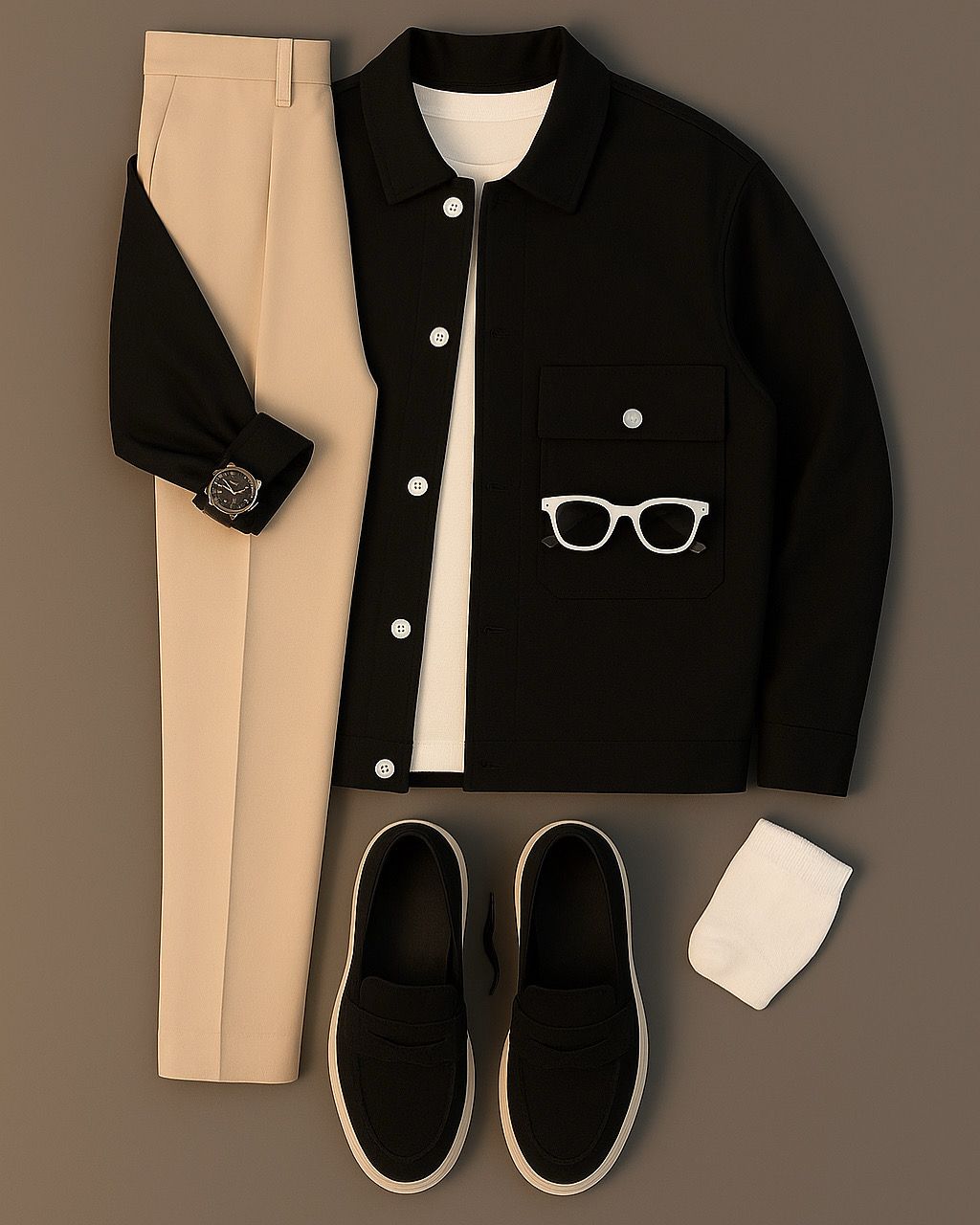 Standard Cotton Prince Jacket Set ( Full Pocket Version)