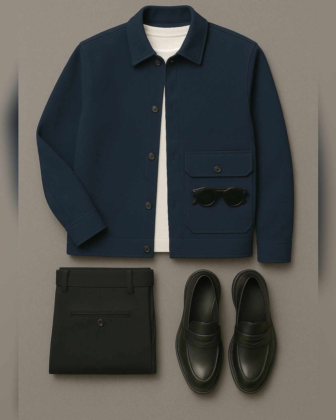 Standard Wool One Base Pocket Jacket