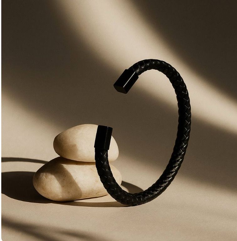 Standard Black Braided Cuff