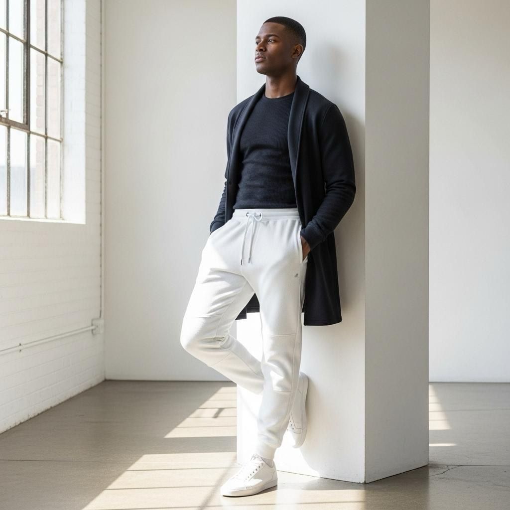 Standard Cotton Relaxed Fit Drawstring Pants