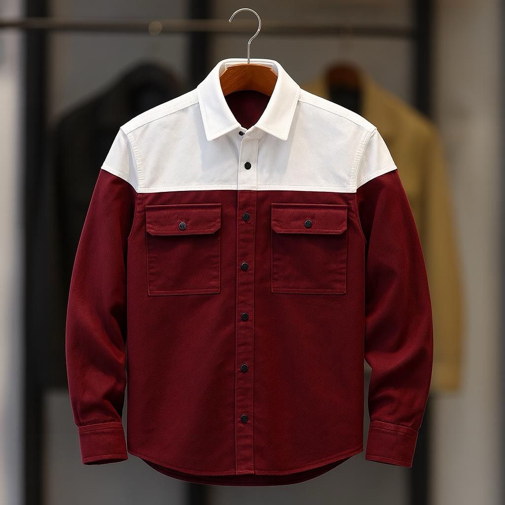 Standard Cotton Two Tone Shirt