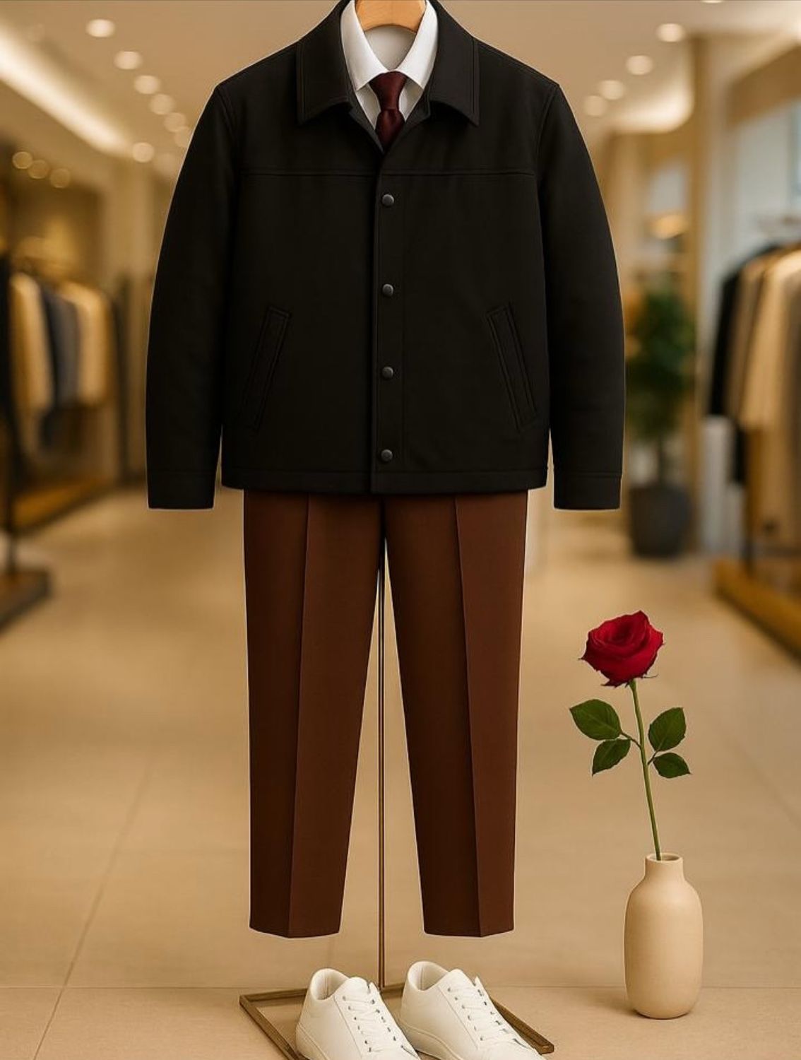 Standard Cotton Smart Jacket Set