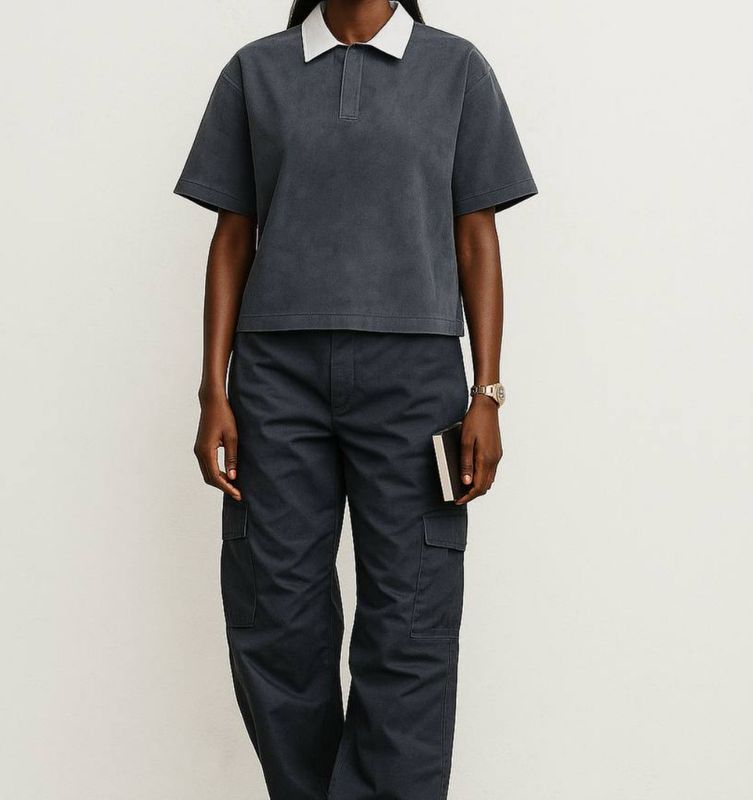 Standard Cotton Washed Steel Polo Set