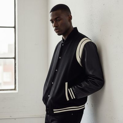 Arm Stripe Varsity Jacket