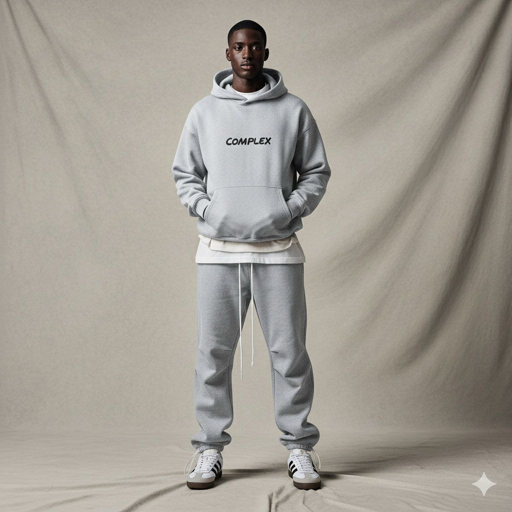 Standard Cotton Complex Hoodie Set