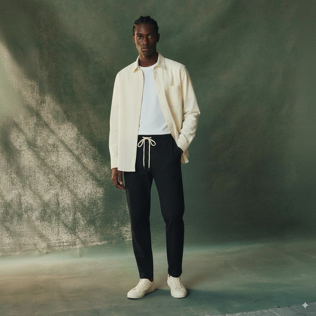 Standard Cotton Overshirt And Pants