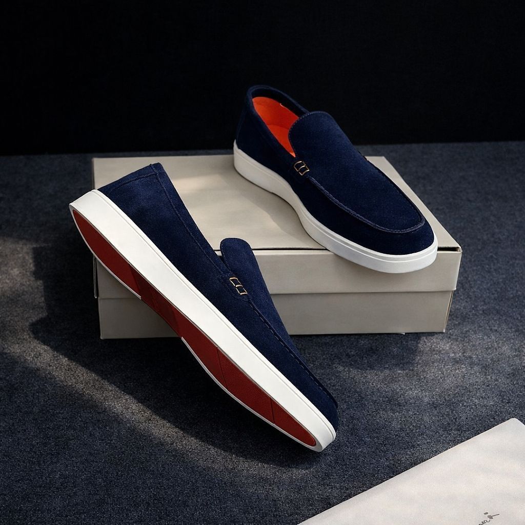 White Heel Loafers