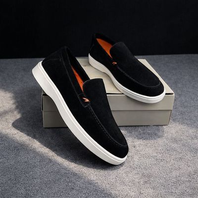 White Heel Loafers