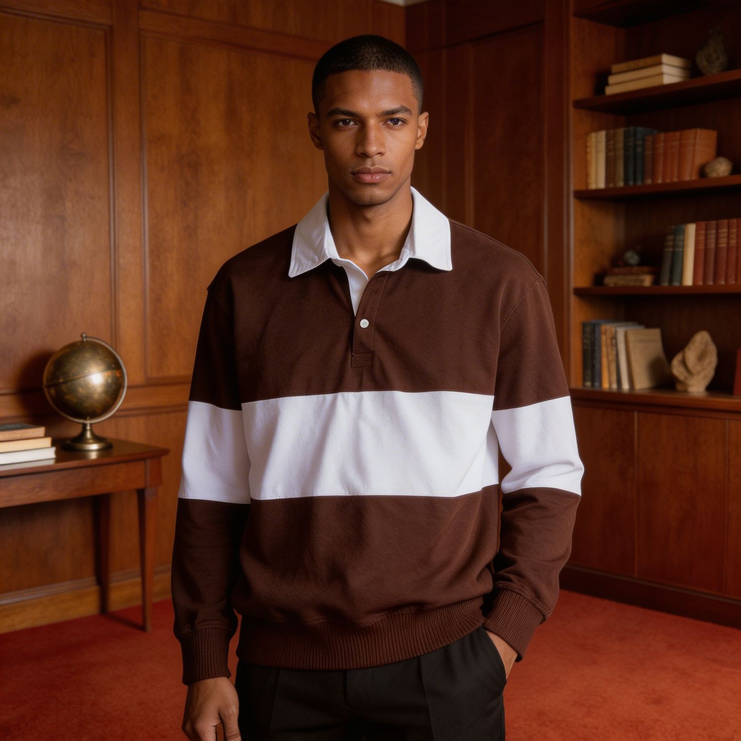 White Sash Polos
