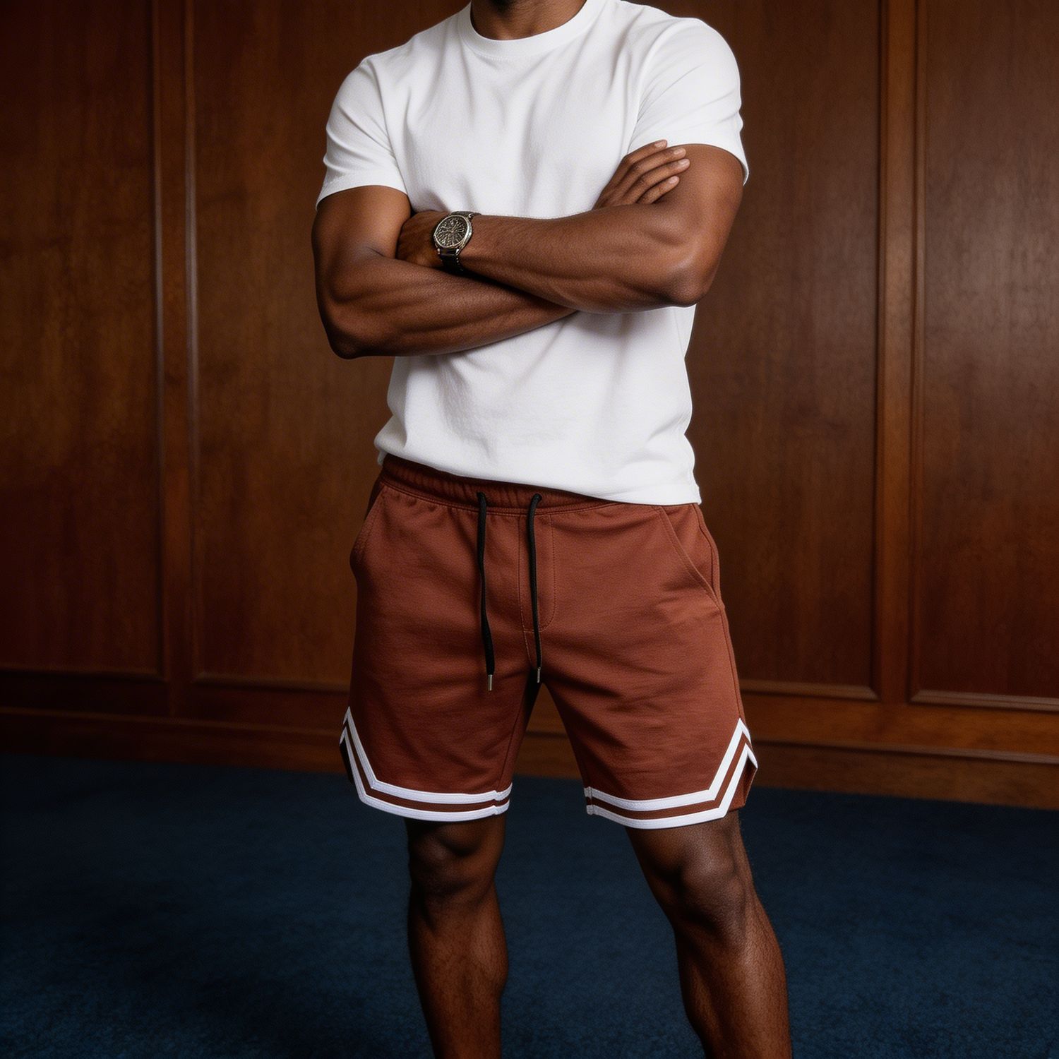 White Slit Shorts