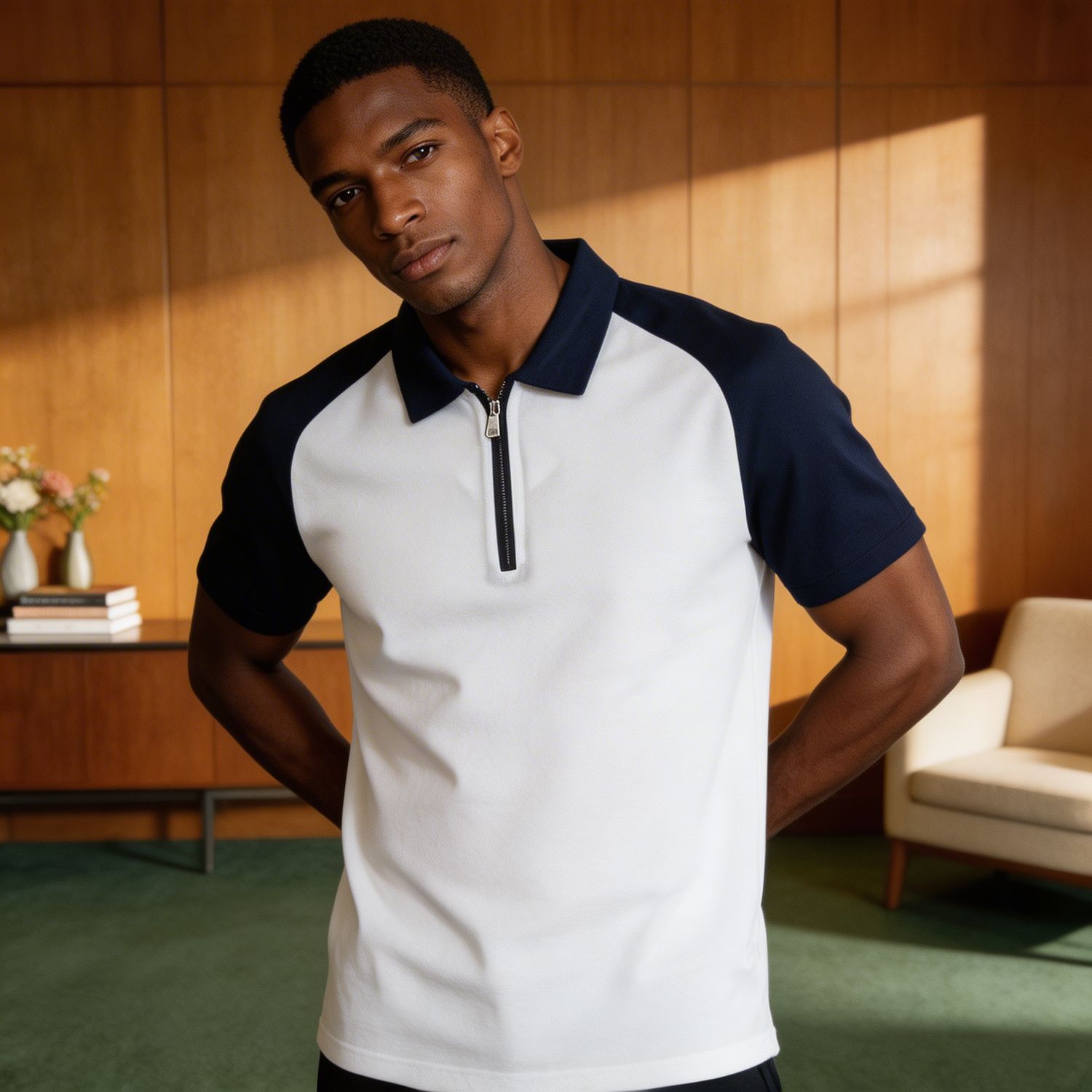 Elite Zip Polo
