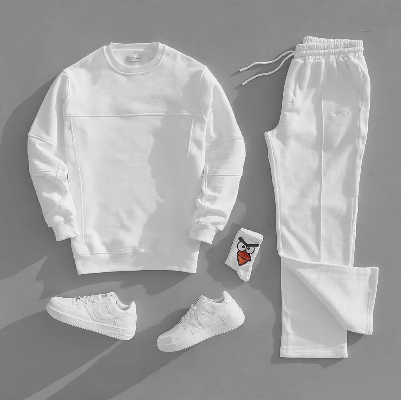 Standard Cotton All White Party Set