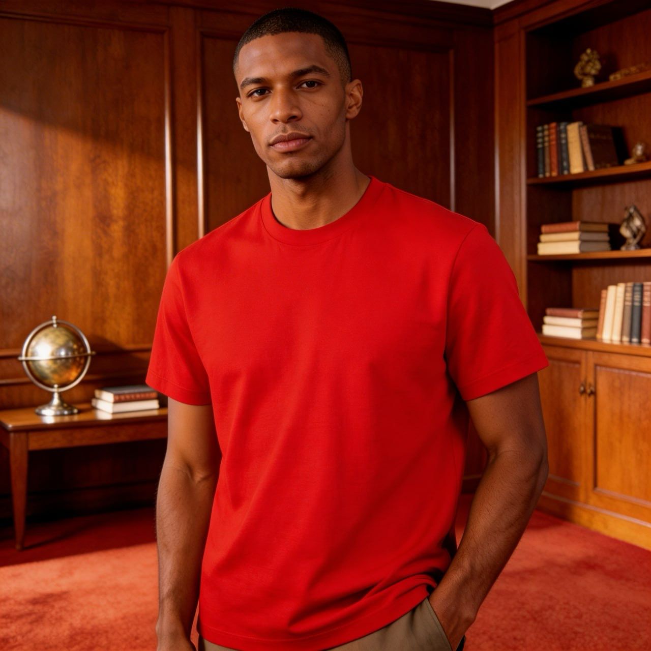 Folded Sleeve Plain Tees