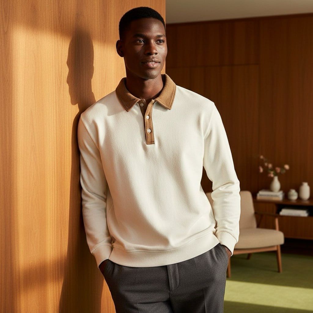 Base collar sweatshirt