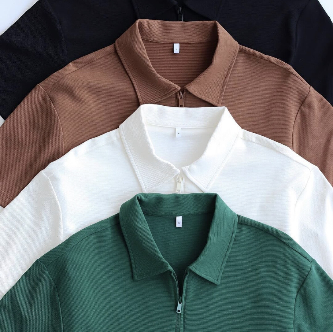 Simple Zip Up Polo