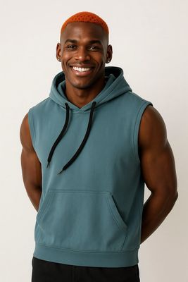 X/O Sleeveless hoodie