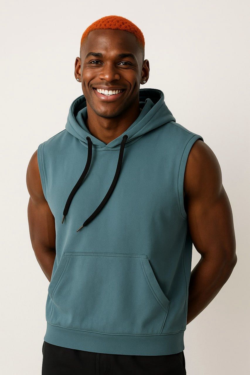 X/O Sleeveless hoodie