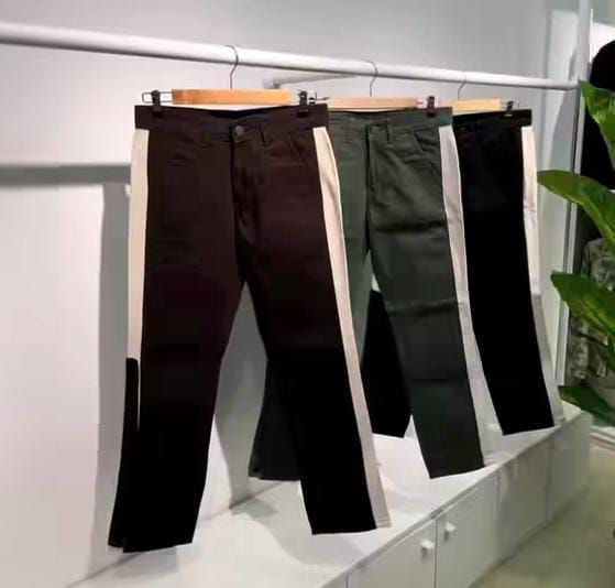 Stripe chinos pant