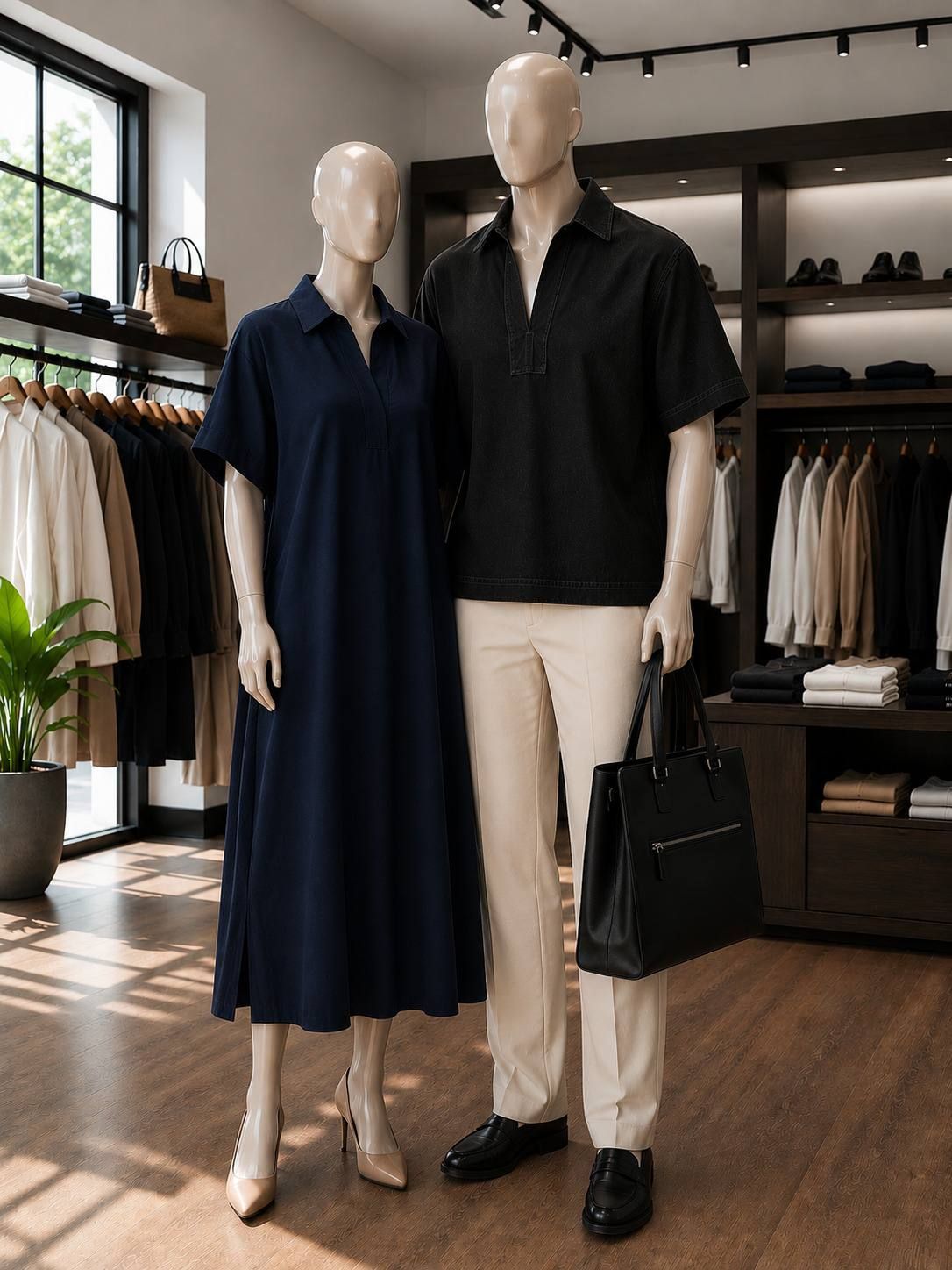 Polo dress &amp; Denim Shirt