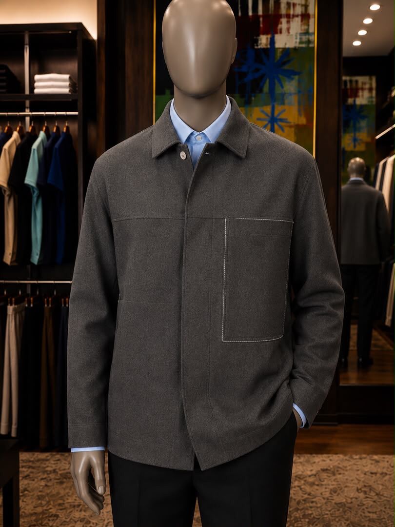 Concealed Button Jacket
