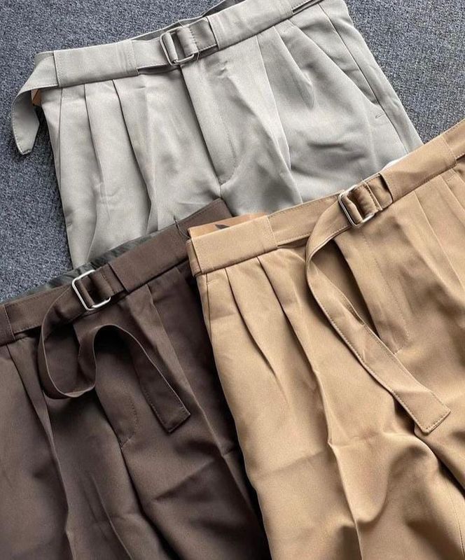 Belt strap pants