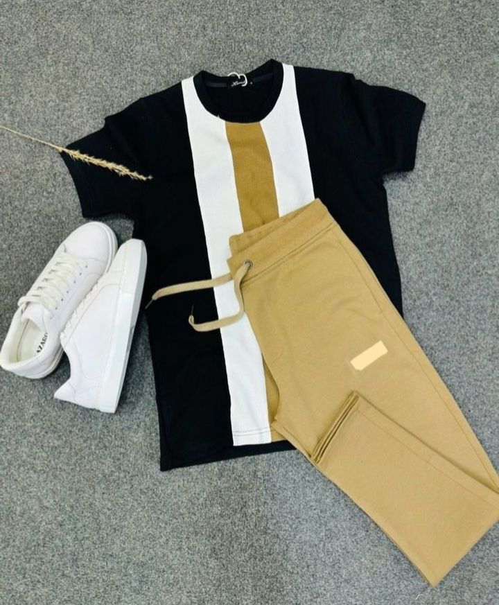 Rage stripe tee and sweatpant