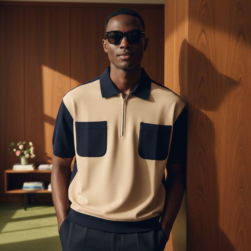 Double pocket polo