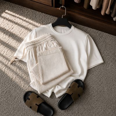 Cool T-shirt and linen pant