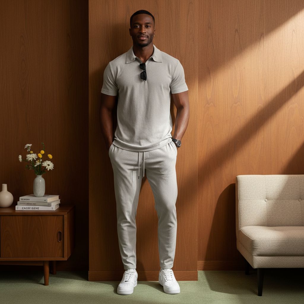 Rockstar zip up polo set