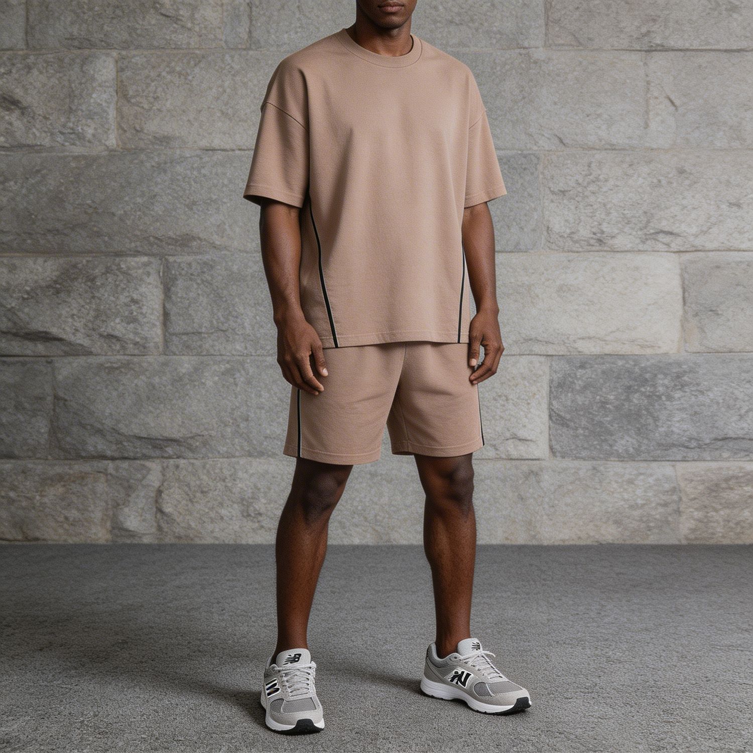 Casual line t-shirt and shorts