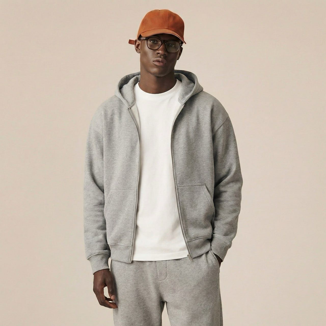 Zip up hoodie set