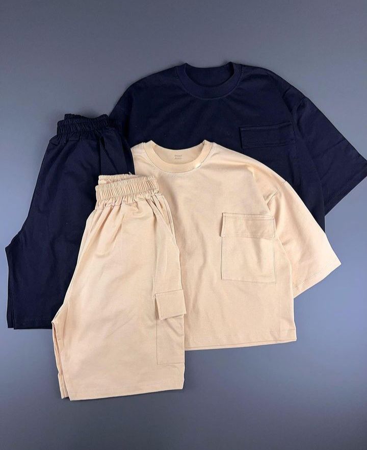 Oversized cotton cargo set